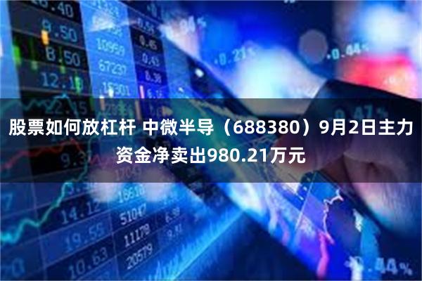 股票如何放杠杆 中微半导（688380）9月2日主力资金净卖出980.21万元